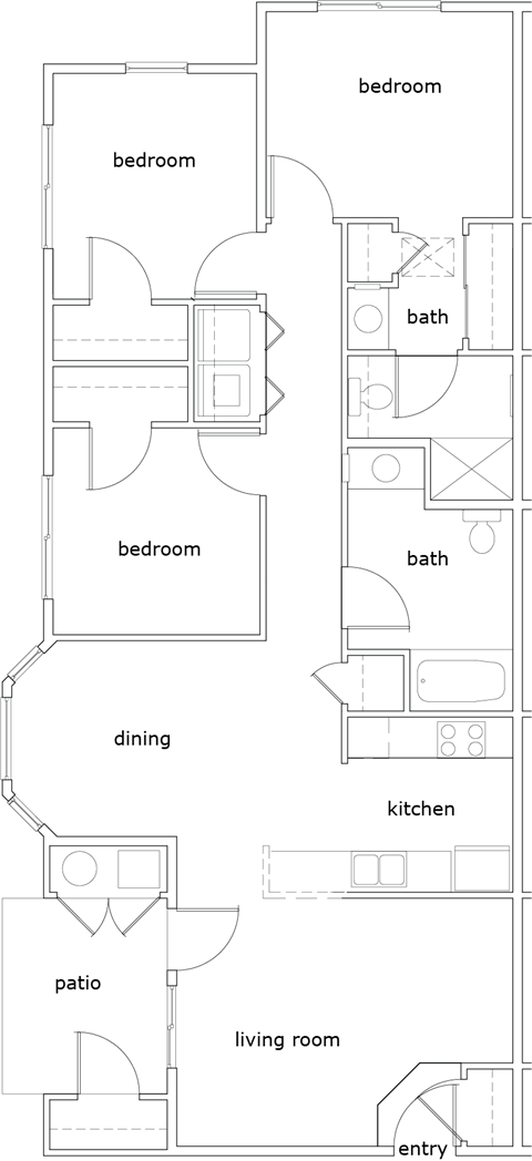 Hillview Ridge 3 Bed 2 Bath 1234 SF